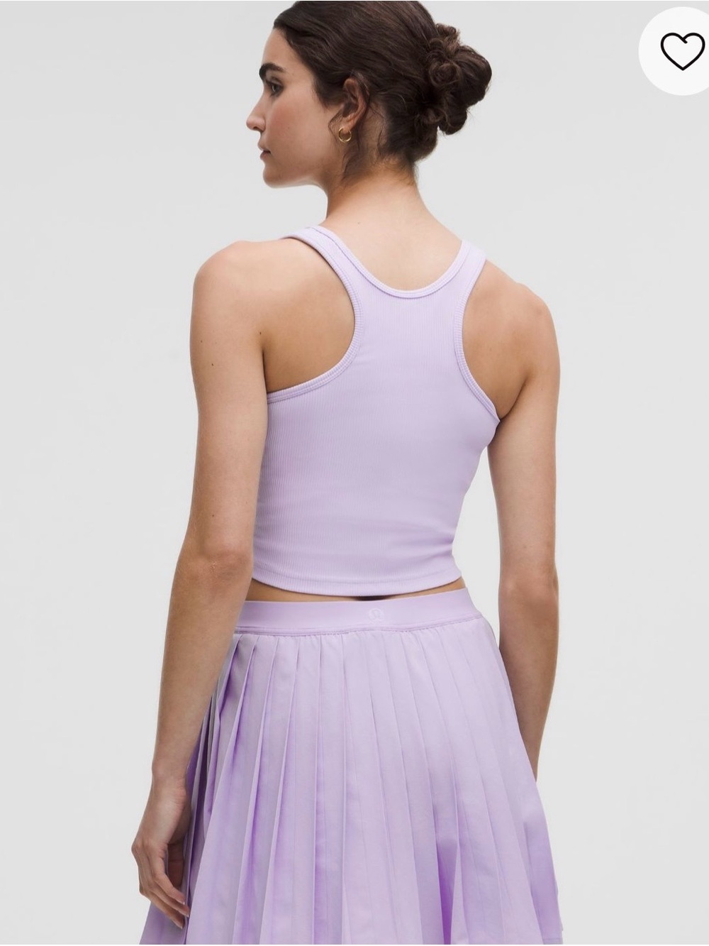 Lululemon power pivot tank 3-Pack Ribbed Racerback Crop Tops black lavender - Picture 4 of 6